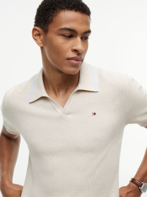 Мужские свитеры Tommy Hilfiger Short-Sleeve Tipped Sweater Polo — фото 3
