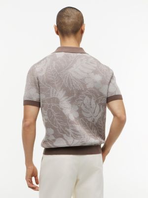 Мужские свитеры Tommy Hilfiger Short-Sleeve Tropical Print Sweater Polo — фото 4