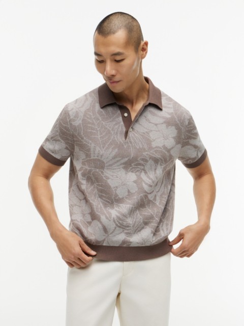 Мужские свитеры Tommy Hilfiger Short-Sleeve Tropical Print Sweater Polo