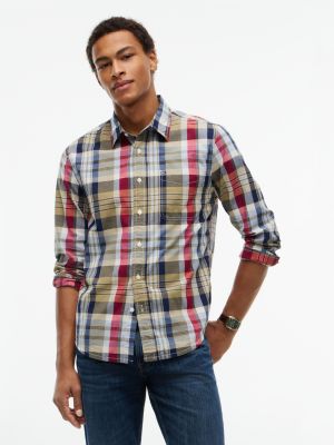 Regular Fit Plaid Pocket Shirt, Plaid