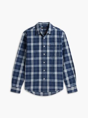 Мужские рубашки Tommy Hilfiger Regular Fit Plaid Dobby Pocket Shirt — фото 5