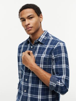 Мужские рубашки Tommy Hilfiger Regular Fit Plaid Dobby Pocket Shirt — фото 3
