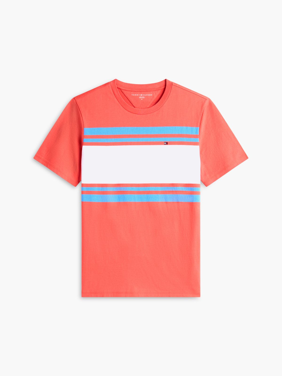 Block Stripe T-Shirt — Vintage Coral
