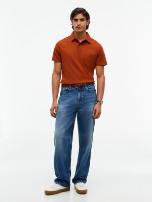 Мужское поло Tommy Hilfiger Regular Fit Jersey Pocket Polo, цвет: Коричный — фото 2