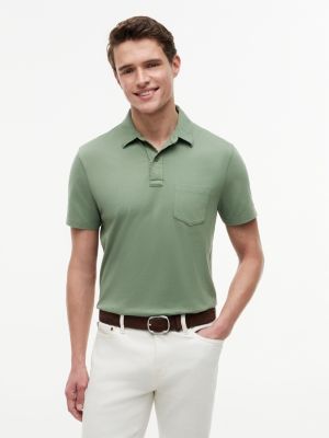 Regular Fit Jersey Pocket Polo, Desert Olive