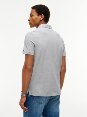 Мужские топы Tommy Hilfiger Regular Fit Tommy Logo Block Stripe Polo — фото 4
