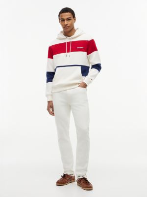 Мужские худи Tommy Hilfiger Tricolor Stripe Brushed-Back — фото 2