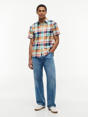 Мужские рубашки Tommy Hilfiger Regular Fit Madras Oxford Shirt — фото 2