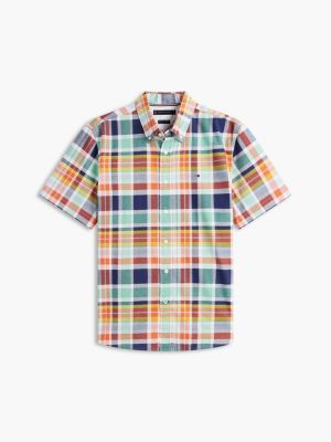 Мужские рубашки Tommy Hilfiger Regular Fit Madras Oxford Shirt — фото 5