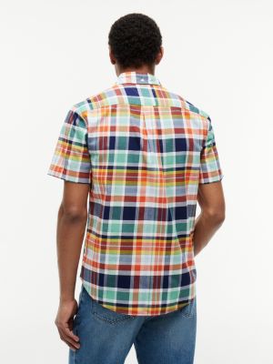 Мужские рубашки Tommy Hilfiger Regular Fit Madras Oxford Shirt — фото 4