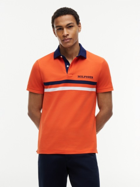 Мужские свитеры Tommy Hilfiger Regular Fit Hilfiger Logo Wicking Polo