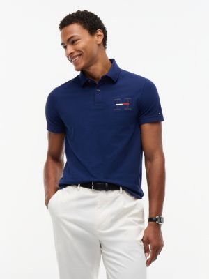 Regular Fit H-Logo Polo, Navy