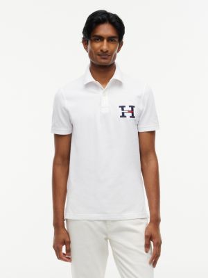 Regular Fit H-Logo Polo, Optic White