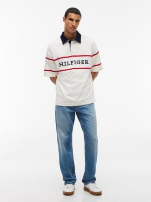 Мужские топы Tommy Hilfiger Relaxed Fit Hilfiger Logo Rugby Polo — фото 2