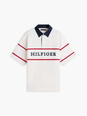 Мужские топы Tommy Hilfiger Relaxed Fit Hilfiger Logo Rugby Polo — фото 5