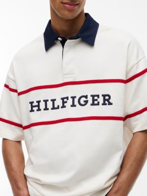 Мужские топы Tommy Hilfiger Relaxed Fit Hilfiger Logo Rugby Polo — фото 3