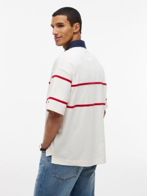 Мужские топы Tommy Hilfiger Relaxed Fit Hilfiger Logo Rugby Polo — фото 4