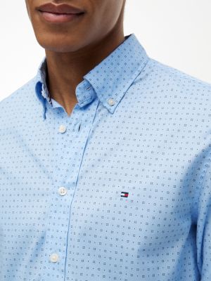 Мужские рубашки Tommy Hilfiger Regular Fit Geo Print All-Day Shirt — фото 2
