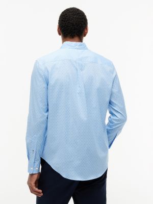 Мужские рубашки Tommy Hilfiger Regular Fit Geo Print All-Day Shirt — фото 4