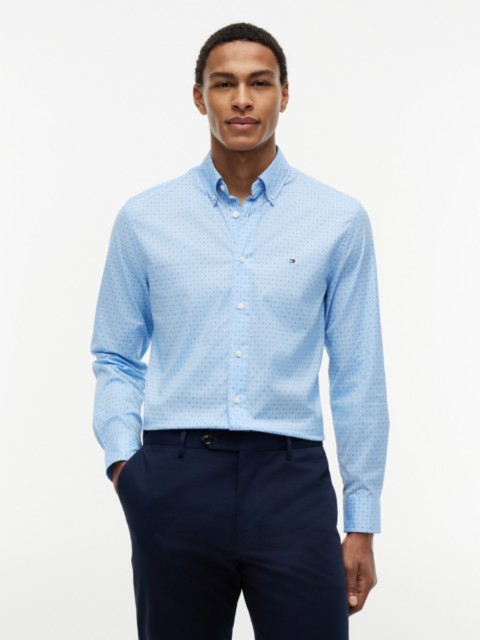 Мужские рубашки Tommy Hilfiger Regular Fit Geo Print All-Day Shirt