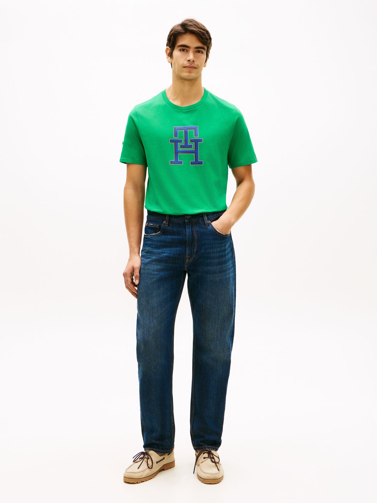 Monogram Logo T-Shirt — Olympic Green