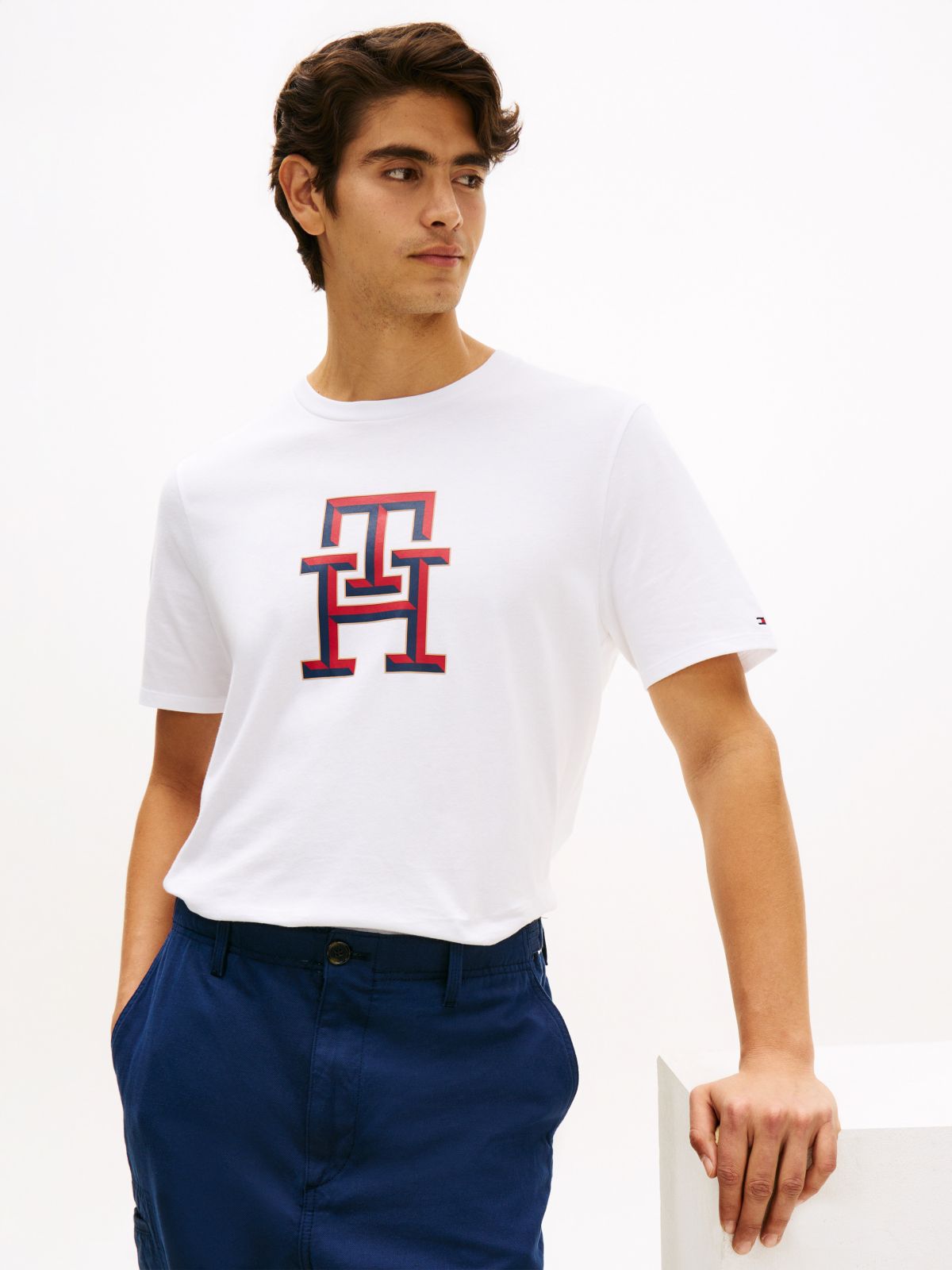 Monogram Logo T-Shirt — Optic White