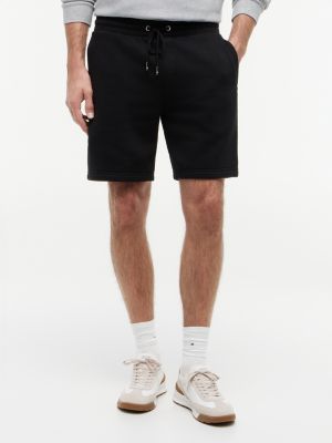 Regular Fit 8" Brushed Fleece Sweatshort, Black