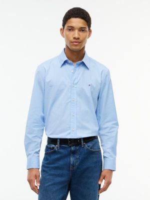 Regular Fit Gingham Shirt, Vessel Blue