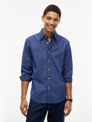 Regular Fit Gingham Shirt, Anchor Blue