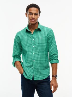 Regular Fit Gingham Shirt, Nouveau Green
