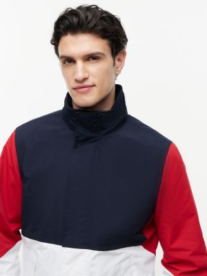 Мужская куртка Tommy Hilfiger Water-Repellent Regatta, цвет: Тёмно-синий / Белый — фото 3