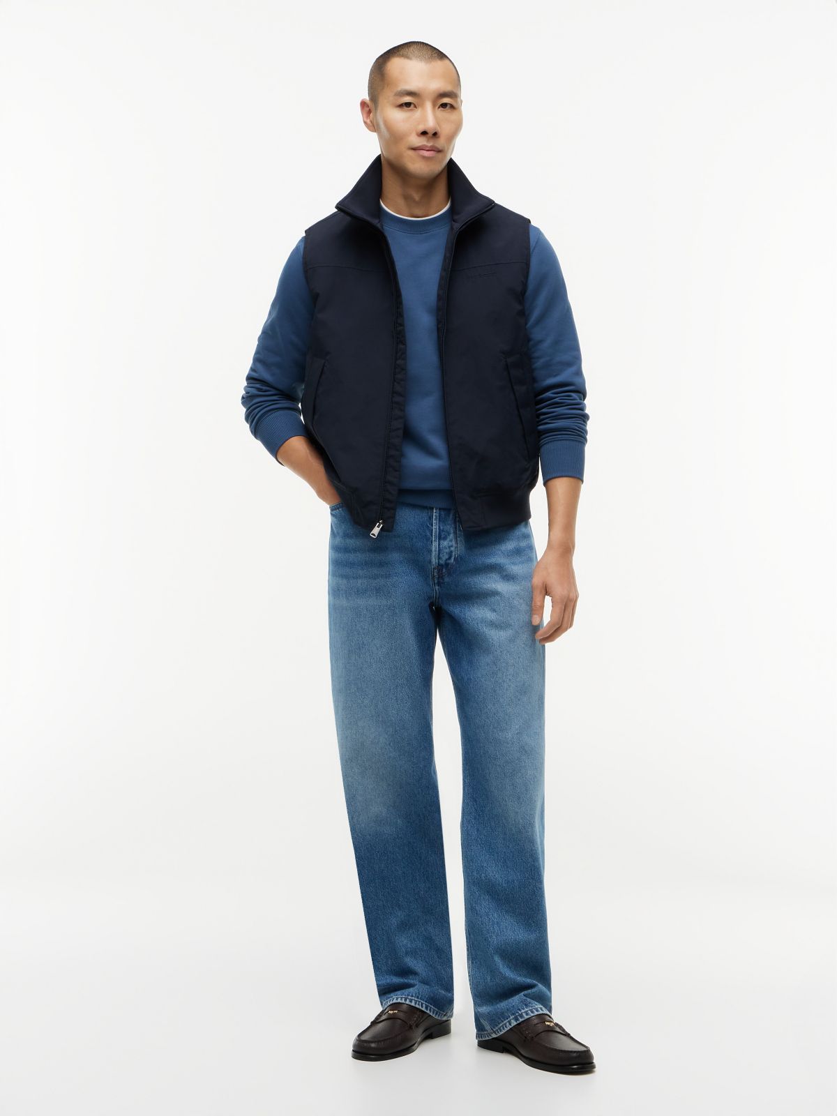 Water-Repellent Regatta Vest — Navy