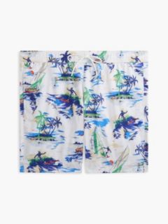 Surf Print 7" Swim Trunk — Optic White 5