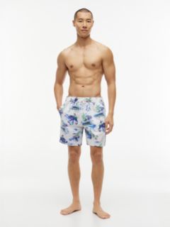 Surf Print 7" Swim Trunk — Optic White 2