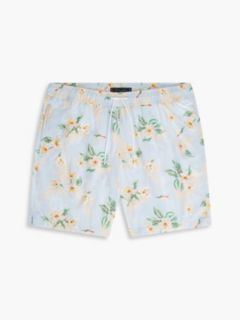 Floral Print 7" Swim Trunk — Sweet Blue 5