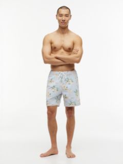 Floral Print 7" Swim Trunk — Sweet Blue 2