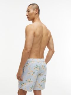 Floral Print 7" Swim Trunk — Sweet Blue 4