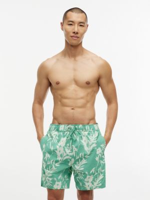 Tropical Print 7" Swim Trunk, Fort Green