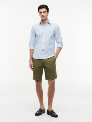 Мужская рубашка Tommy Hilfiger Regular Fit Striped All-Day, цвет: Синий полосатый — фото 2