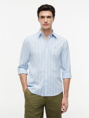 Regular Fit Striped All-Day Shirt, Vessel Blue Stripe
