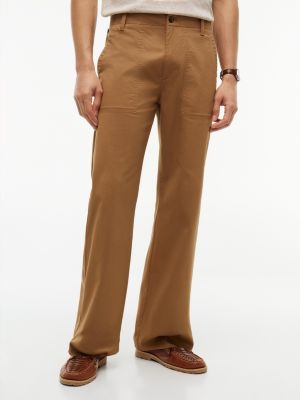 Stretch Twill Straight Chino Field Pant, Hickory