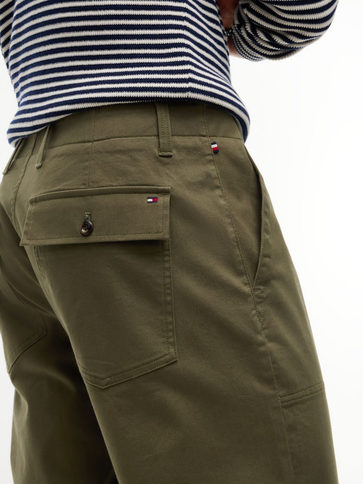 Stretch Twill Straight Chino Field Pant — Utility Olive