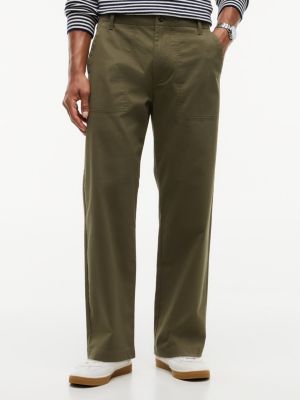 Stretch Twill Straight Chino Field Pant, Utility Olive