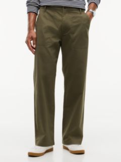 Stretch Twill Straight Chino Field Pant — Utility Olive 1
