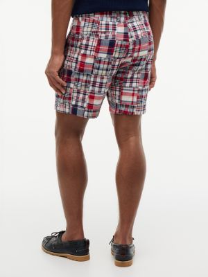 Мужские брюки Tommy Hilfiger Regular Fit 7" Patchwork Madras Short — фото 4