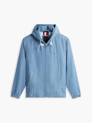 Мужские куртки Tommy Hilfiger Chambray Hooded Zip Jacket — фото 5