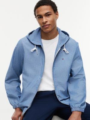 Мужские куртки Tommy Hilfiger Chambray Hooded Zip Jacket — фото 3