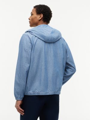 Мужские куртки Tommy Hilfiger Chambray Hooded Zip Jacket — фото 4