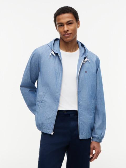 Мужские куртки Tommy Hilfiger Chambray Hooded Zip Jacket