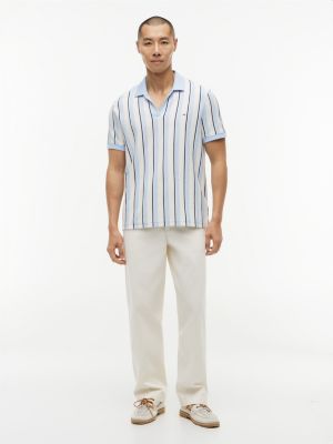 Мужские свитеры Tommy Hilfiger Regular Fit Striped Knit Polo — фото 2